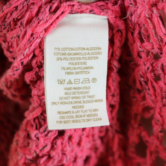 Free People Coral Knit Topper Size Small - Picture 6 of 8